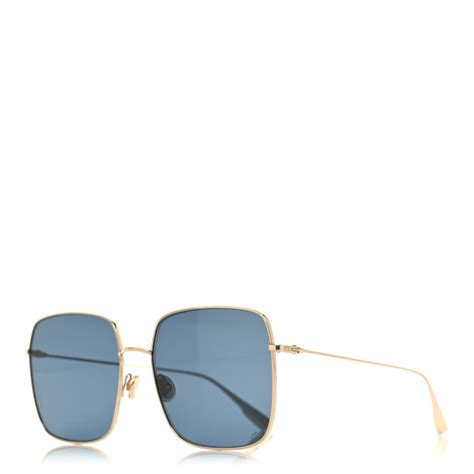 Christian Dior Metal Diorstellaire 1 Sunglasses Gold Blue.